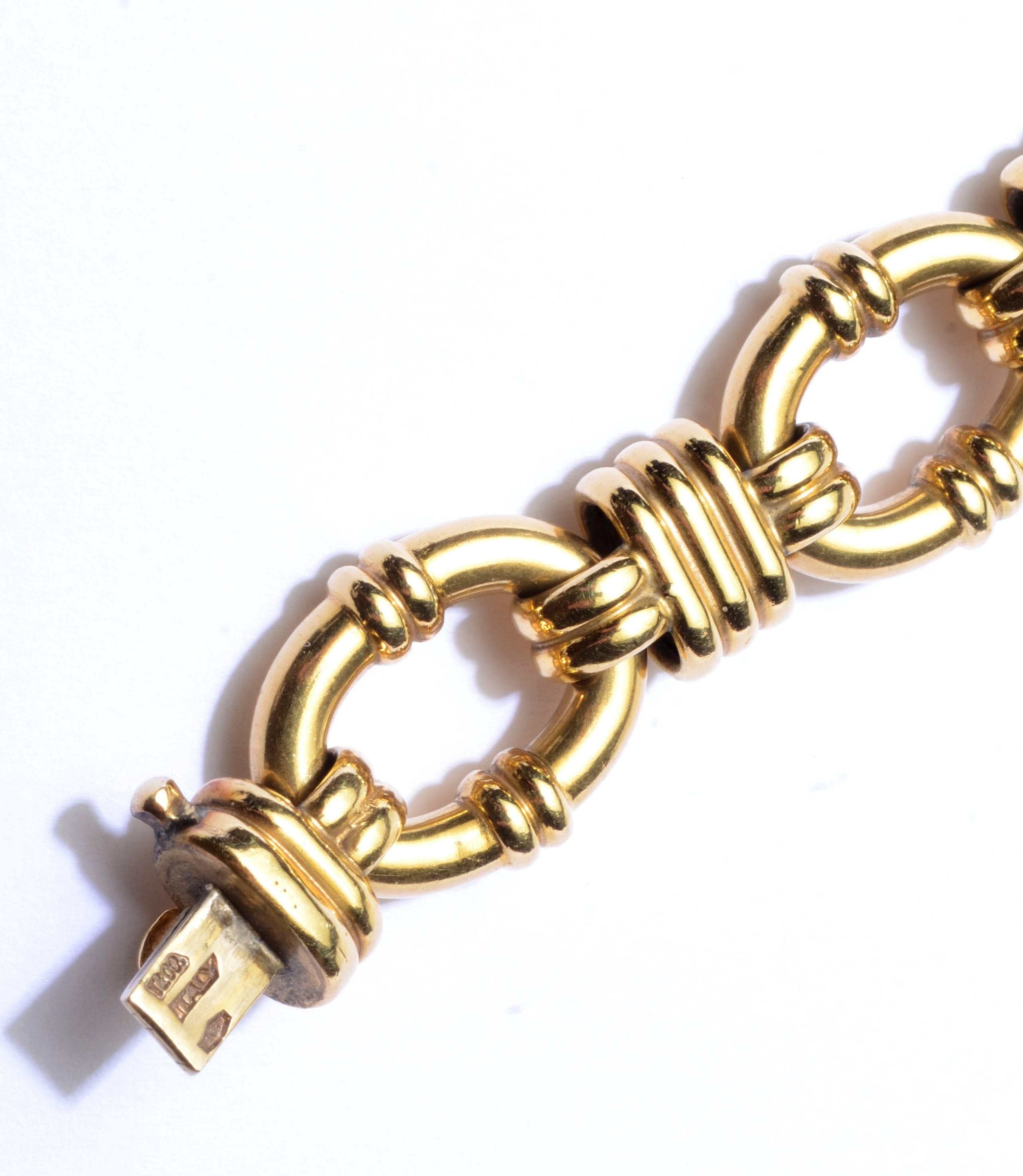 Modern Tiffany & Co. Gold Oval Links Bracelet