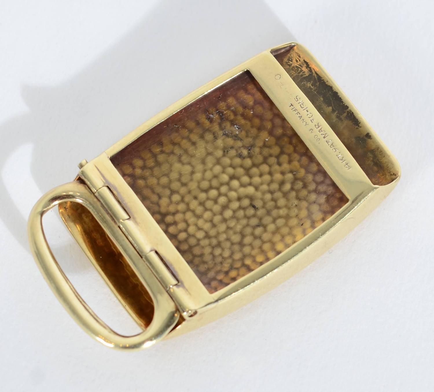 Tiffany and Co. Hammered Gold Belt Buckle For Sale at 1stdibs