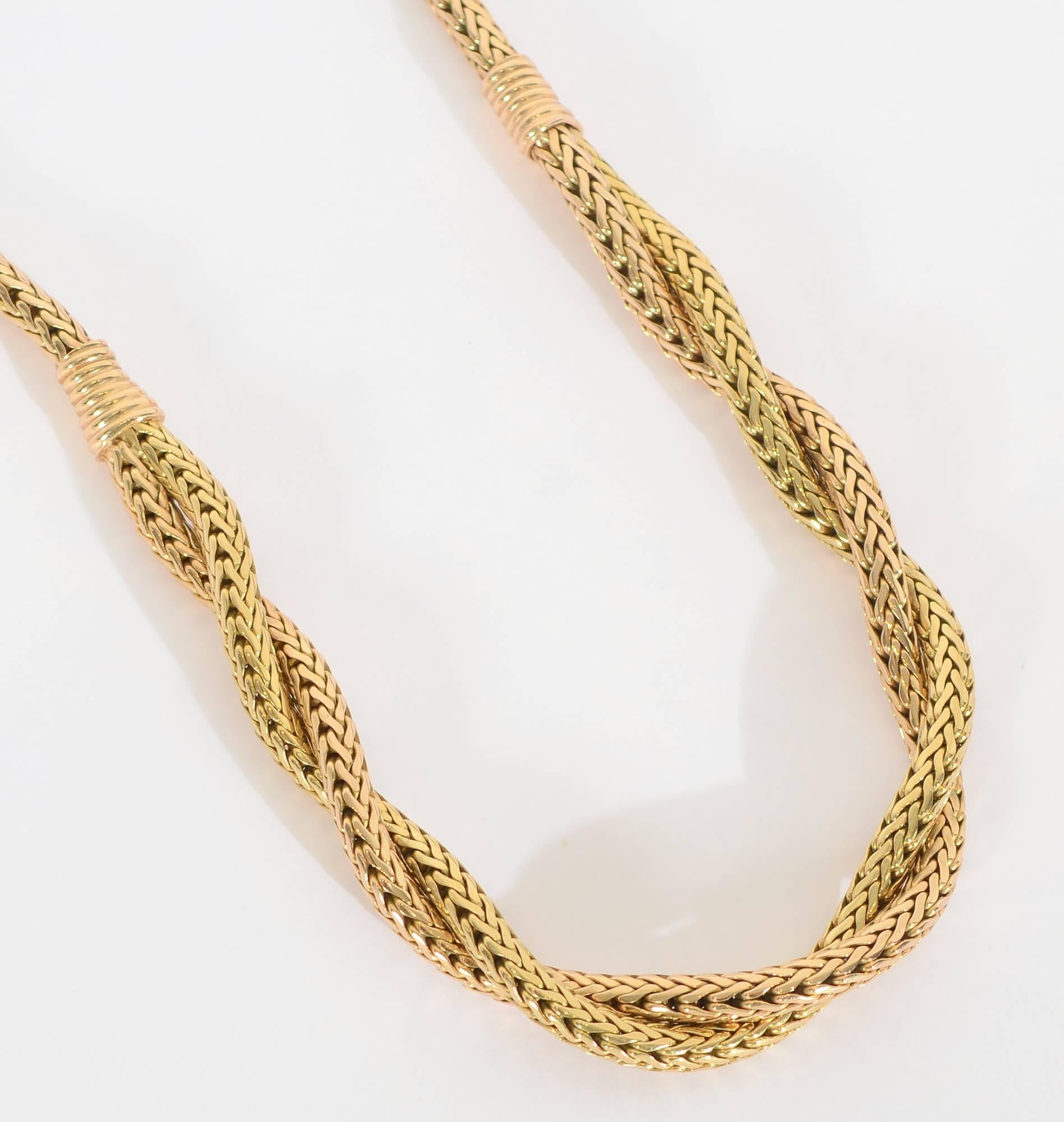 gold herringbone necklace for sale