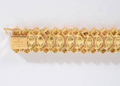 Van Cleef & Arpels Texturiertes Gold- und Diamantarmband