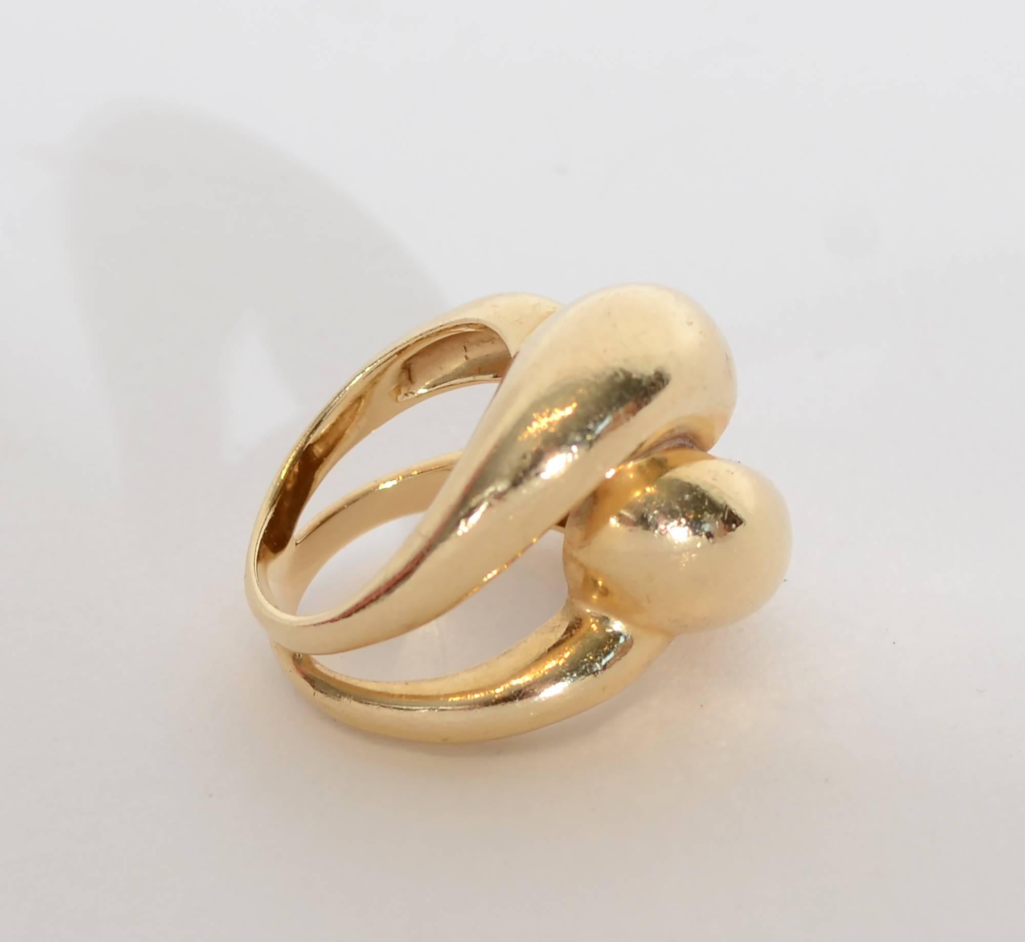 Women's or Men's Gold Knot Ring