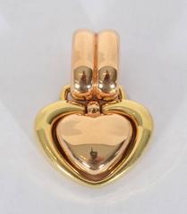 Chimento Rose and Yellow Gold Heart Pendant