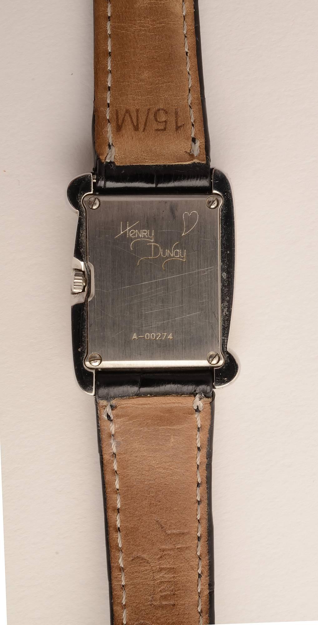 Damen-Armbanduhr aus Metall mit Sockel von Dunay im Zustand „Hervorragend“ im Angebot in Darnestown, MD