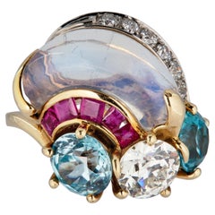 Seaman Schepps Retro Multigem Ring