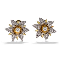 Schlumberger for Tiffany Diamond Starflower Earrings