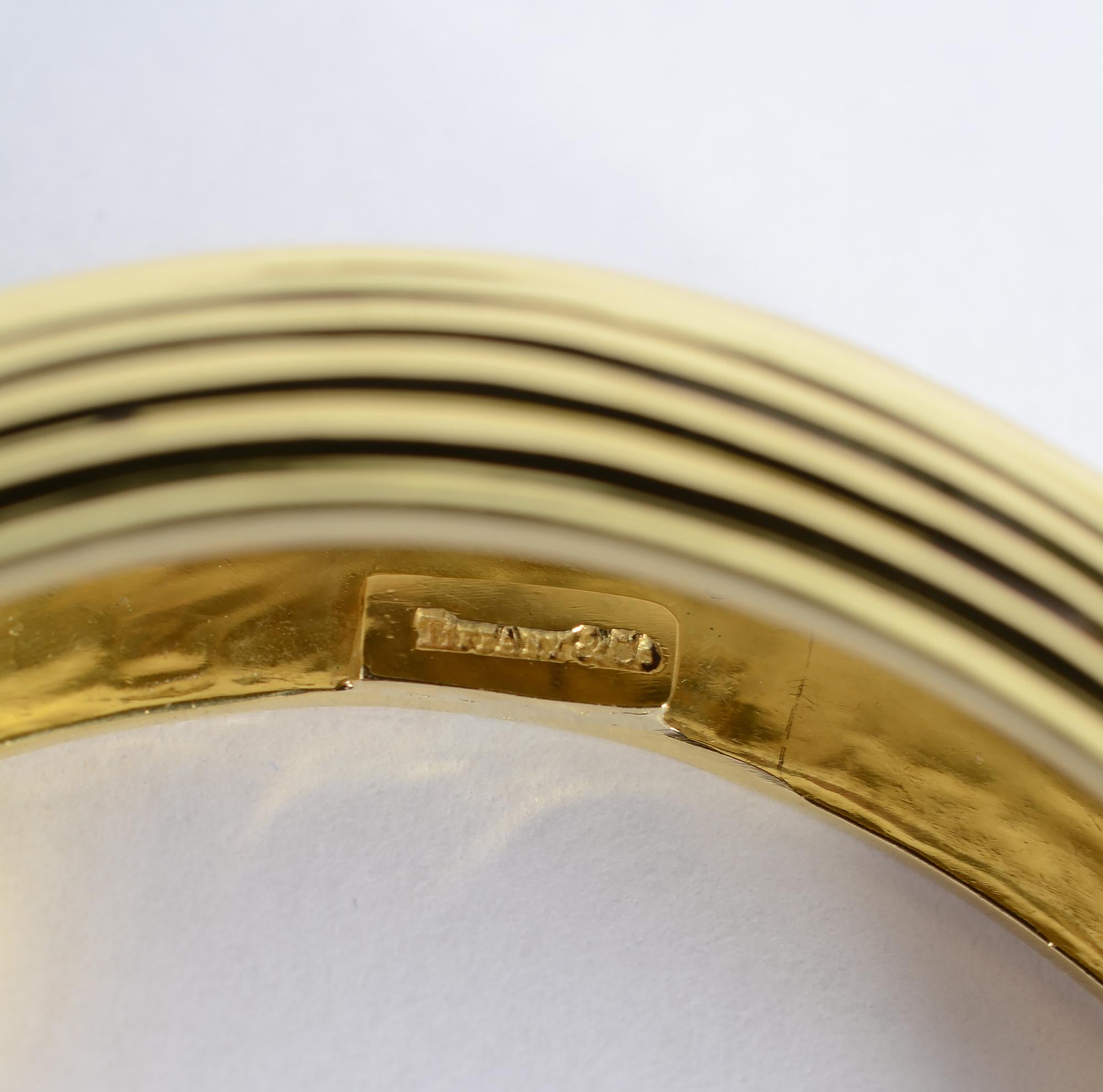Tiffany & Co. Gold Cuff Bracelet In Excellent Condition In Darnestown, MD