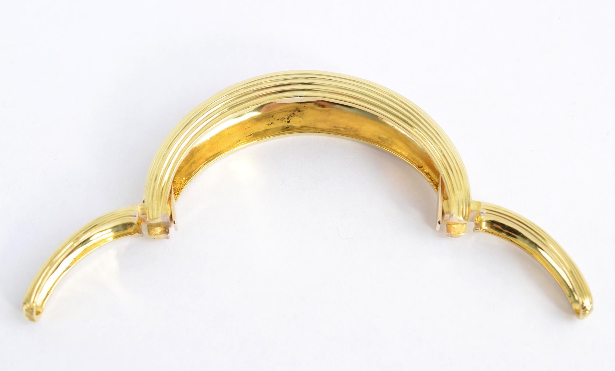 Modern Tiffany & Co. Gold Cuff Bracelet