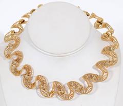 Diamant-Goldband-Halskette