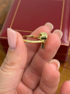 CARTIER 18k Yellow Gold Aries Zodiac Ring 1970s Vintage w/Box Rare