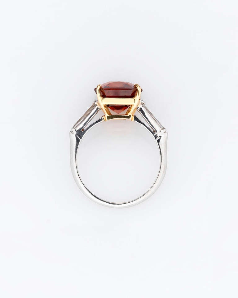 Contemporary Mandarin Garnet Ring