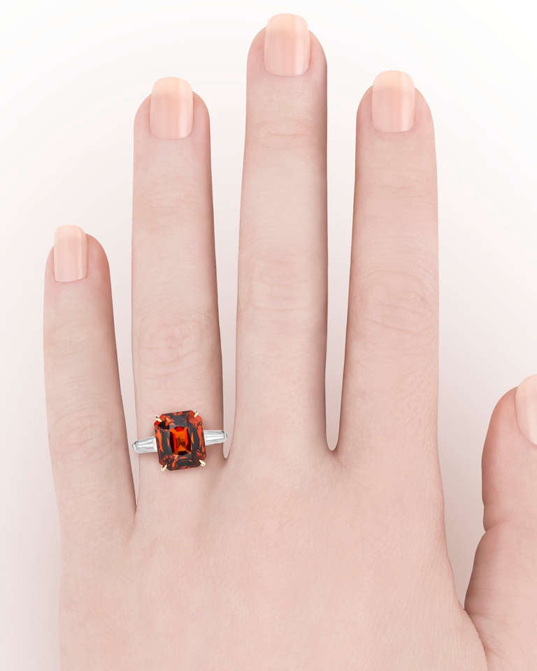 Mandarin Garnet Ring In New Condition In New Orleans, LA