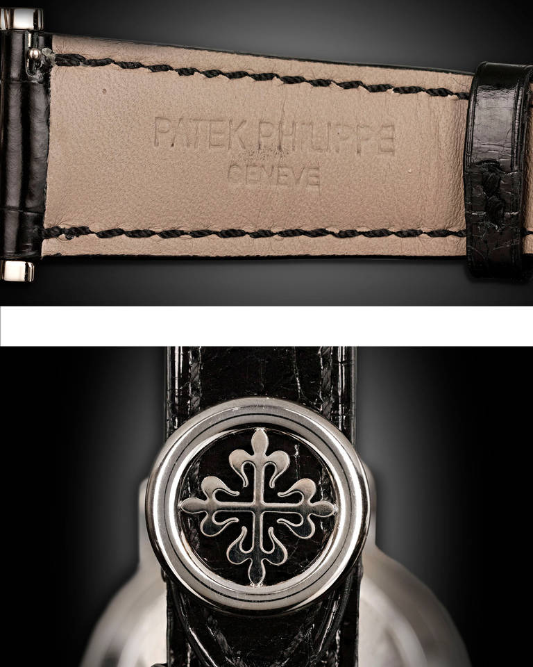 Patek Philippe White Gold Perpetual Calendar Wristwatch Ref 5139G In Excellent Condition In New Orleans, LA
