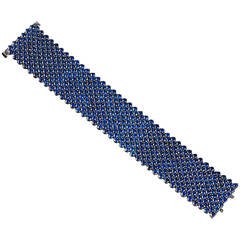 68.28 Carats Sapphire Mesh Bracelet