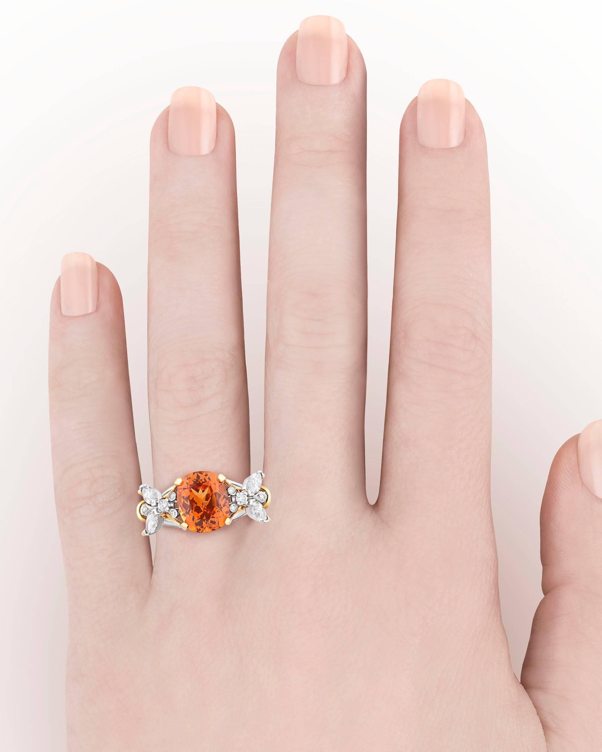 Tiffany & Co. Spessartite Bee Ring by Jean Schlumberger In Excellent Condition In New Orleans, LA
