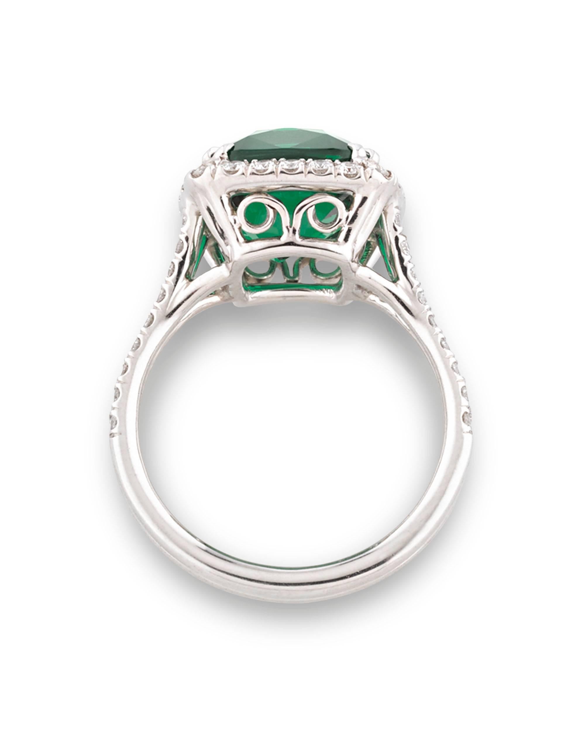 6.06 Karat Tsavorit Granat Ring Damen