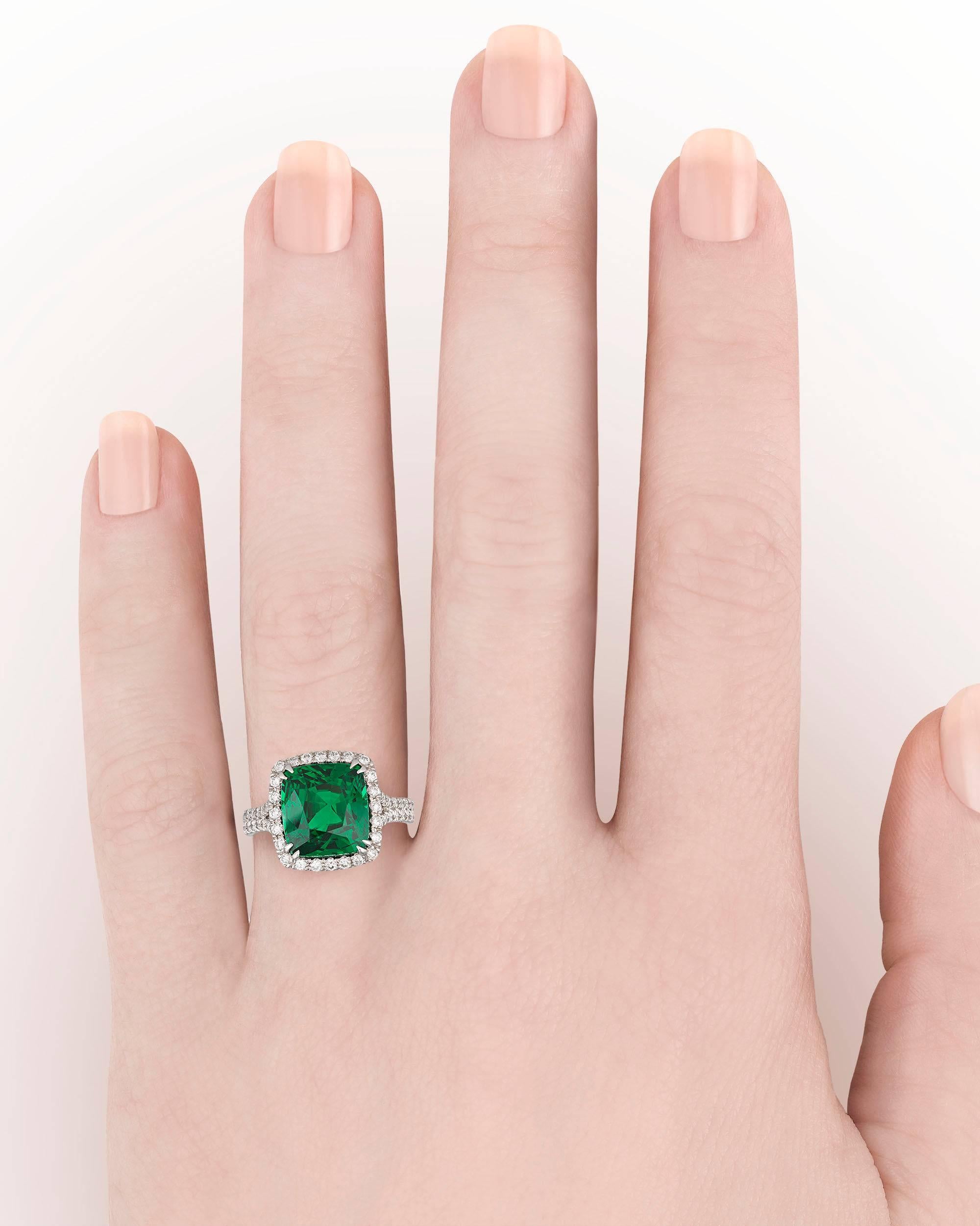6.06 Karat Tsavorit Granat Ring 1