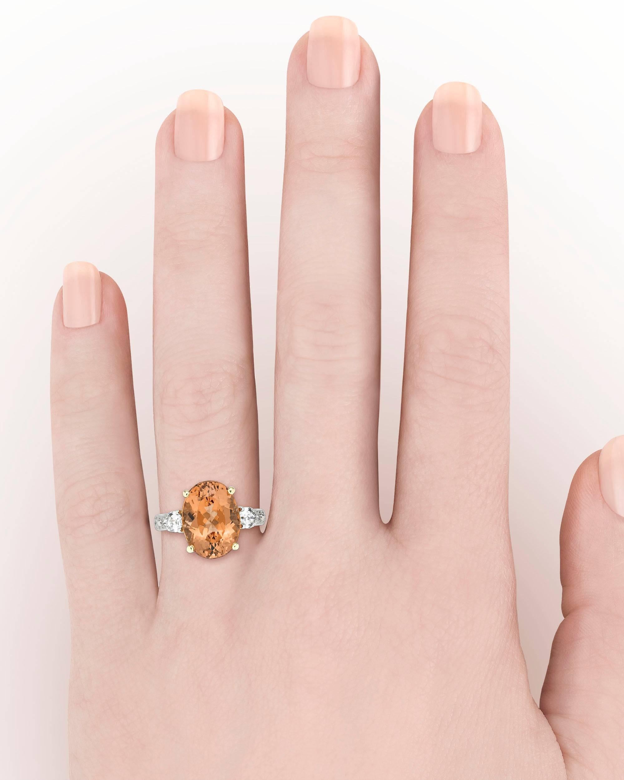 brown topaz engagement ring