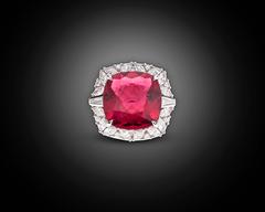 9.38 Carat Rubellite Tourmaline Gold Ring