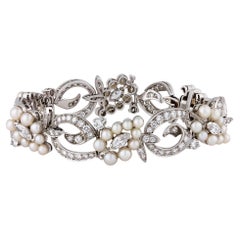 Tiffany & Co. Pearl and Diamond Bracelet