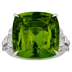 Raymond Yard Burmese Peridot Ring, 20.28 Carats