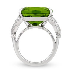Raymond Yard Burmese Peridot Ring, 20.28 Carats