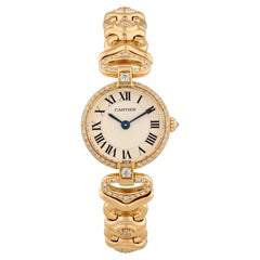 Cartier Vendôme Diamond and Yellow Gold Wristwatch