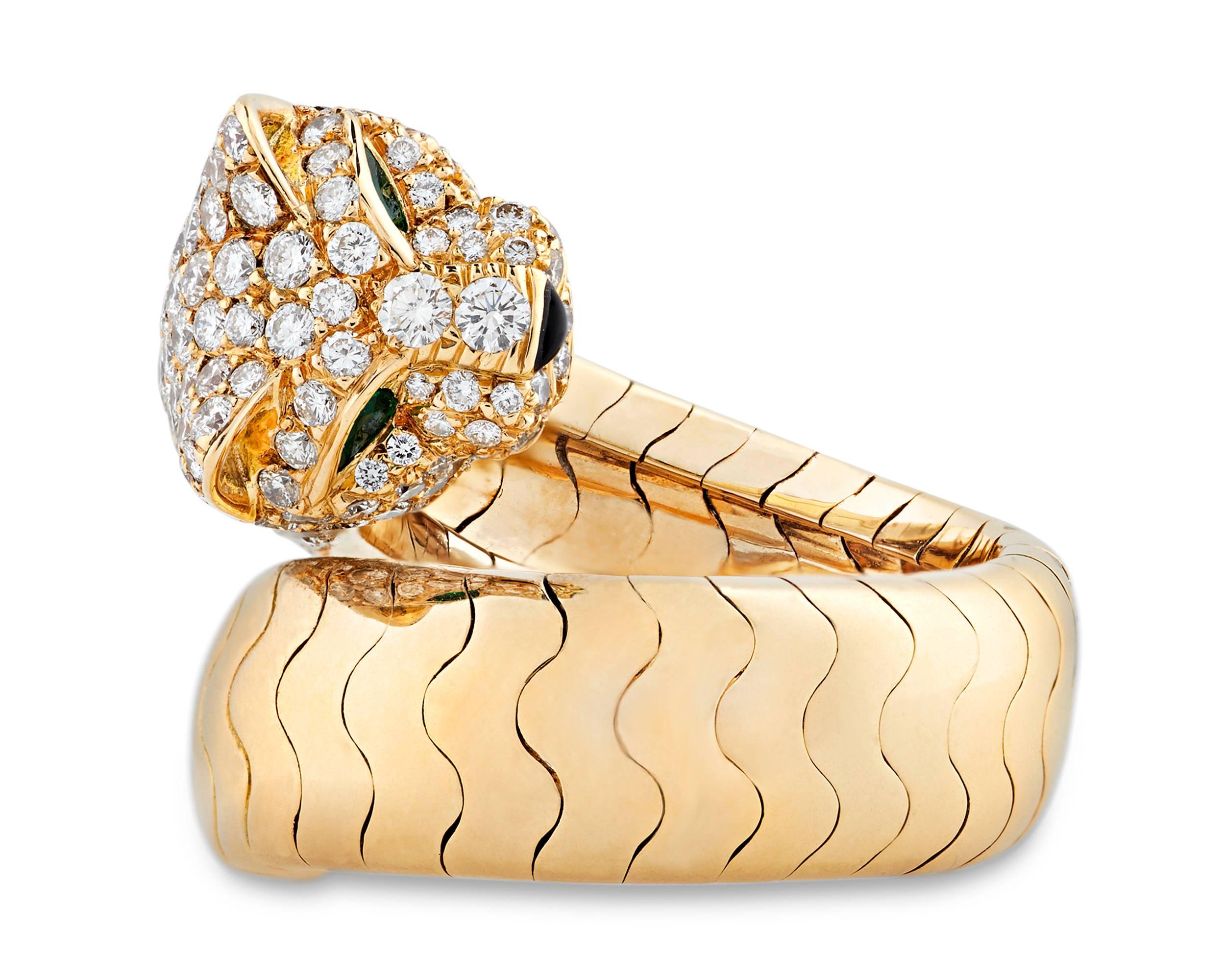Cartier Diamond Panthère Ring In Excellent Condition In New Orleans, LA