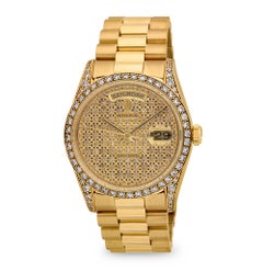 Rolex Yellow Gold and Diamond Day-Date Watch