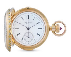 Jules Jurgensen Multi-Color Gold Minute Repeating Chronograph Pocket Watch