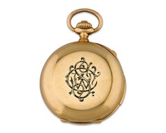 Patek Philippe Yellow Gold Minute Repeater Split Second Chronograph Pocket Watch