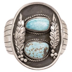 Navajo Turquoise and Silver Bracelet