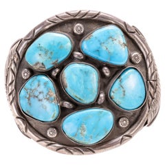Navajo Turquoise and Silver Bracelet