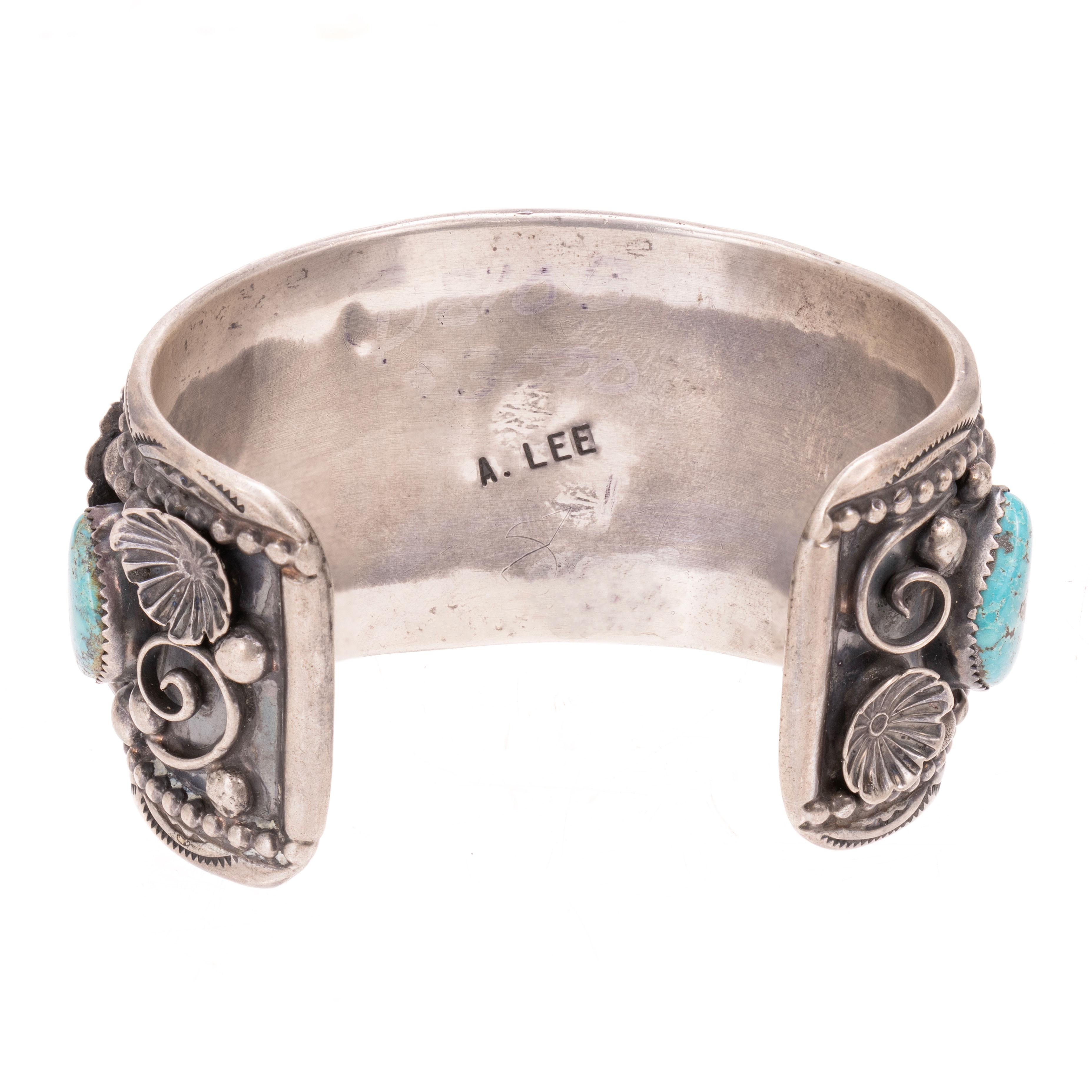 Taglio vecchia miniera Bracciale di corallo e turchese Navajo in vendita