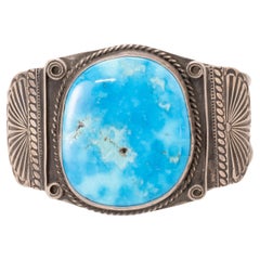 Navajo Turquoise and Silver Bracelet