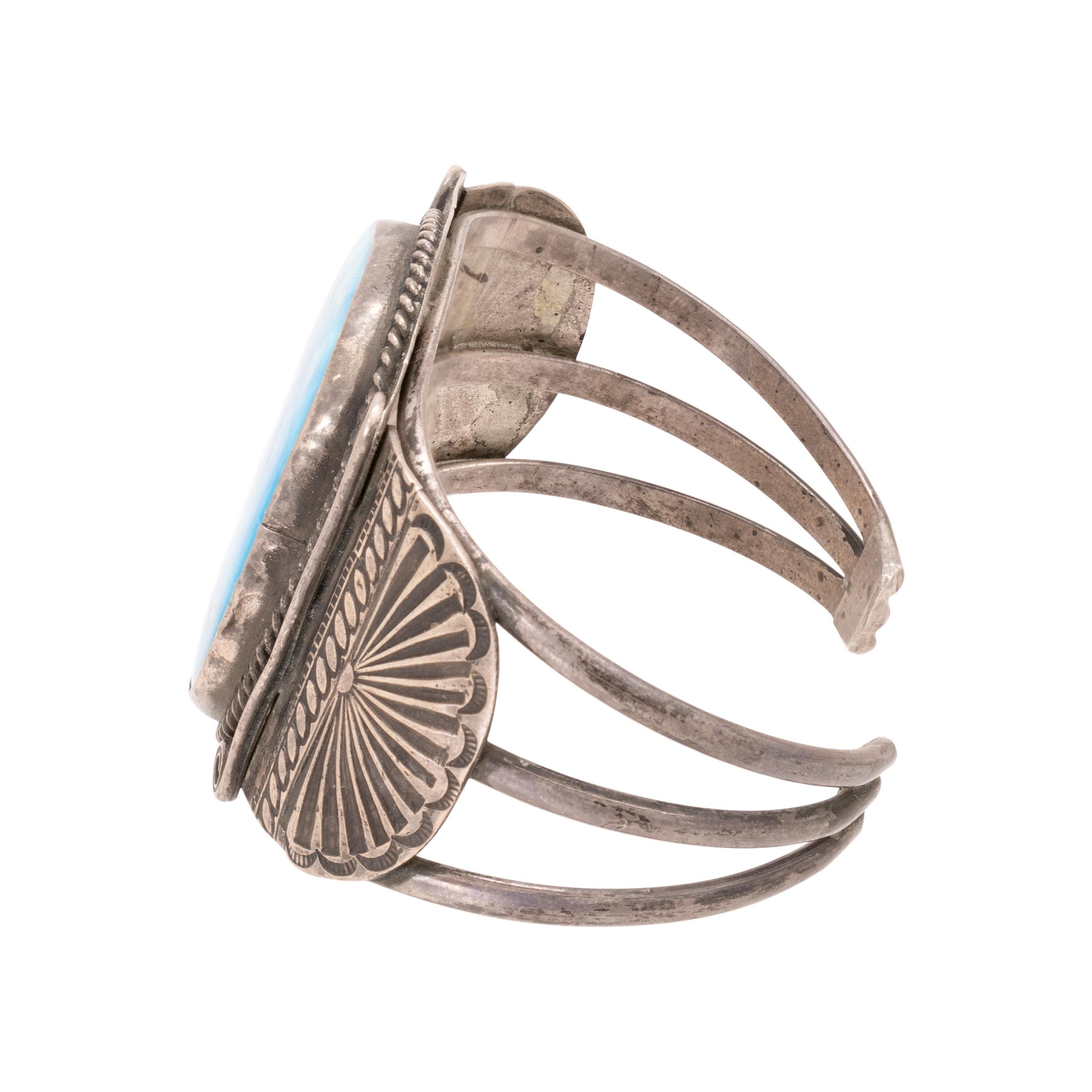Pulsera Navajo de Turquesa y Plata nativo estadounidense en venta