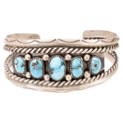 Navajo Turquoise and Silver Bracelet