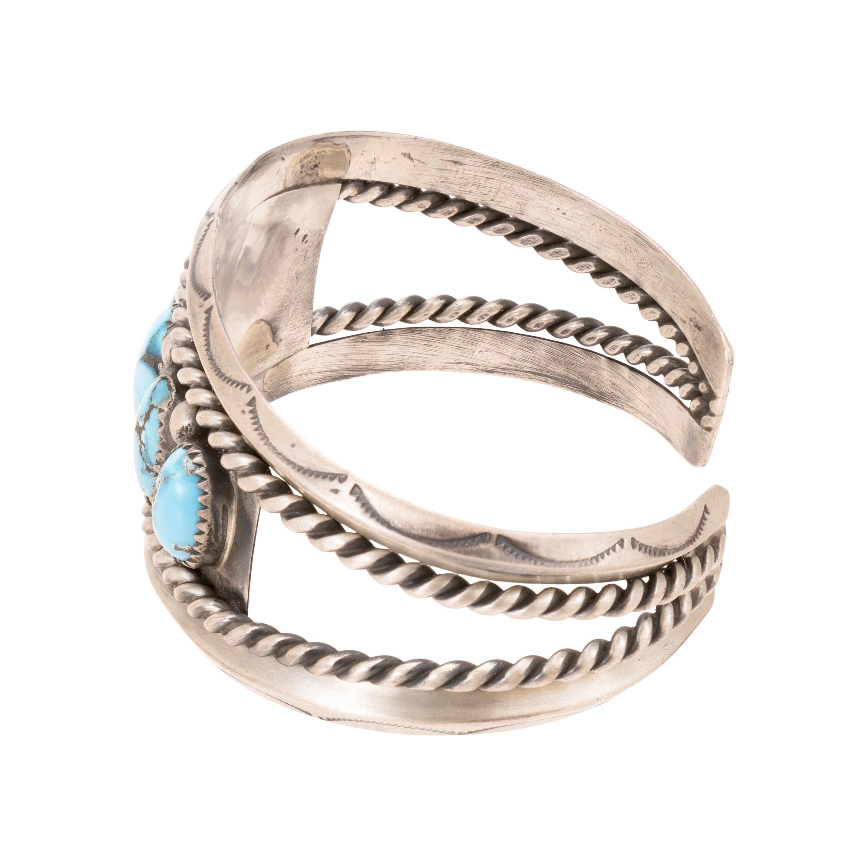 Pulsera Navajo de Turquesa y Plata nativo estadounidense en venta
