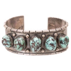 Navajo Turquoise and Silver Bracelet