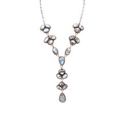 Navajo-Halskette und Ohrringe mit „Golden Hill“-Türkis und Sterlingsilber