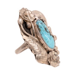 Navajo Turquoise and Sterling Silver Ring