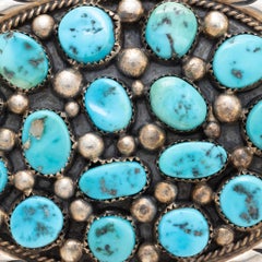 Navajo Turquoise and Sterling Silver Belt Buckle
