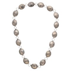 Navajo-Gürtel aus Sterlingsilber mit Concho-Verschluss