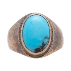 Turquoise and Sterling Silver Ring
