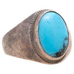 Turquoise and Sterling Silver Ring