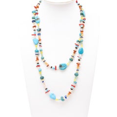 Multi-Stone Southwestern Style Beaded Necklace
