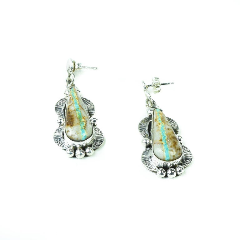 Boulder Turquoise Necklace And Earrings For At 1stdibs Native American Boulder Turquoise Necklace And Earrings For