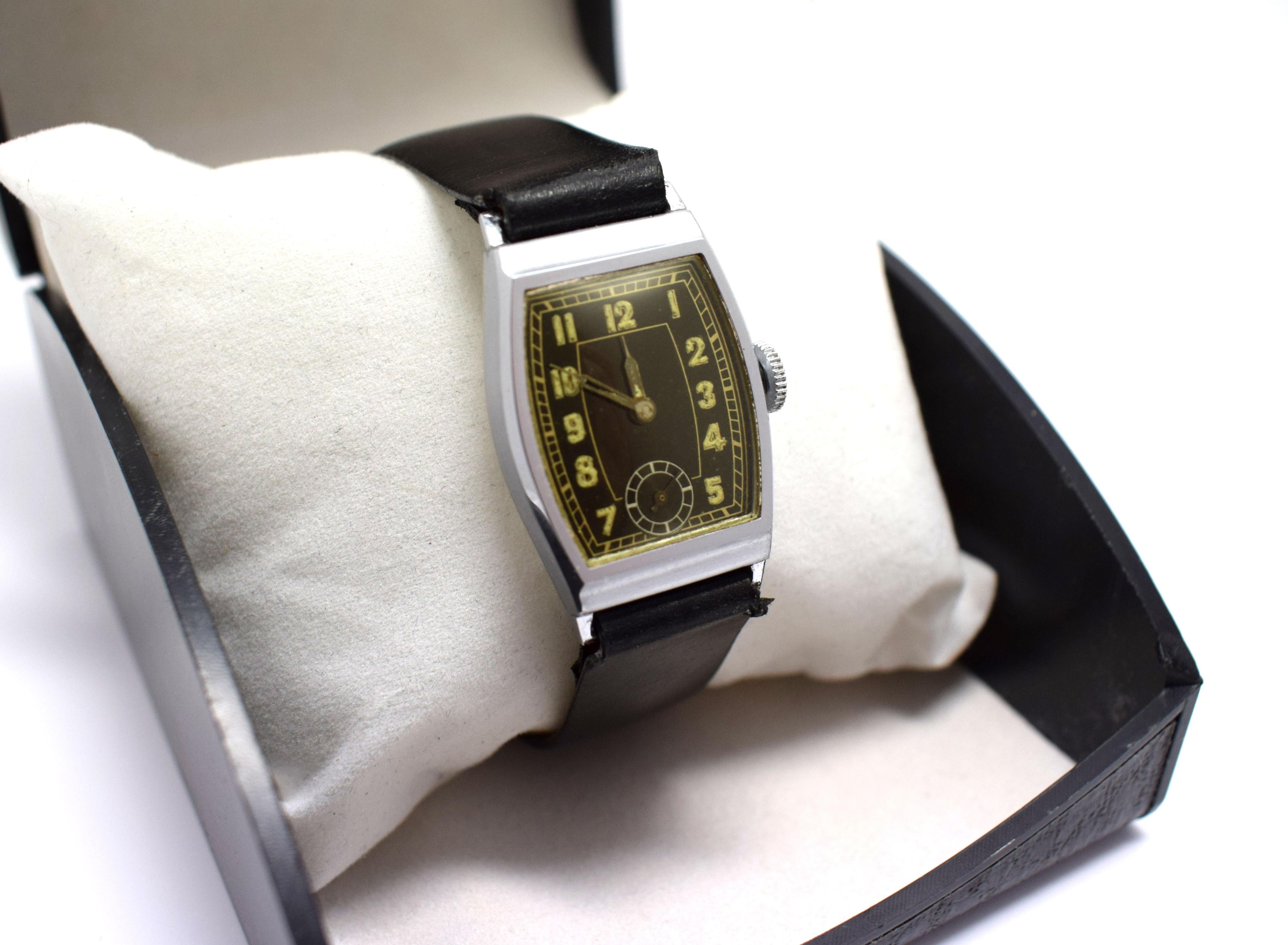 Stylish Art Deco 1930s Gents Wristwatch 1