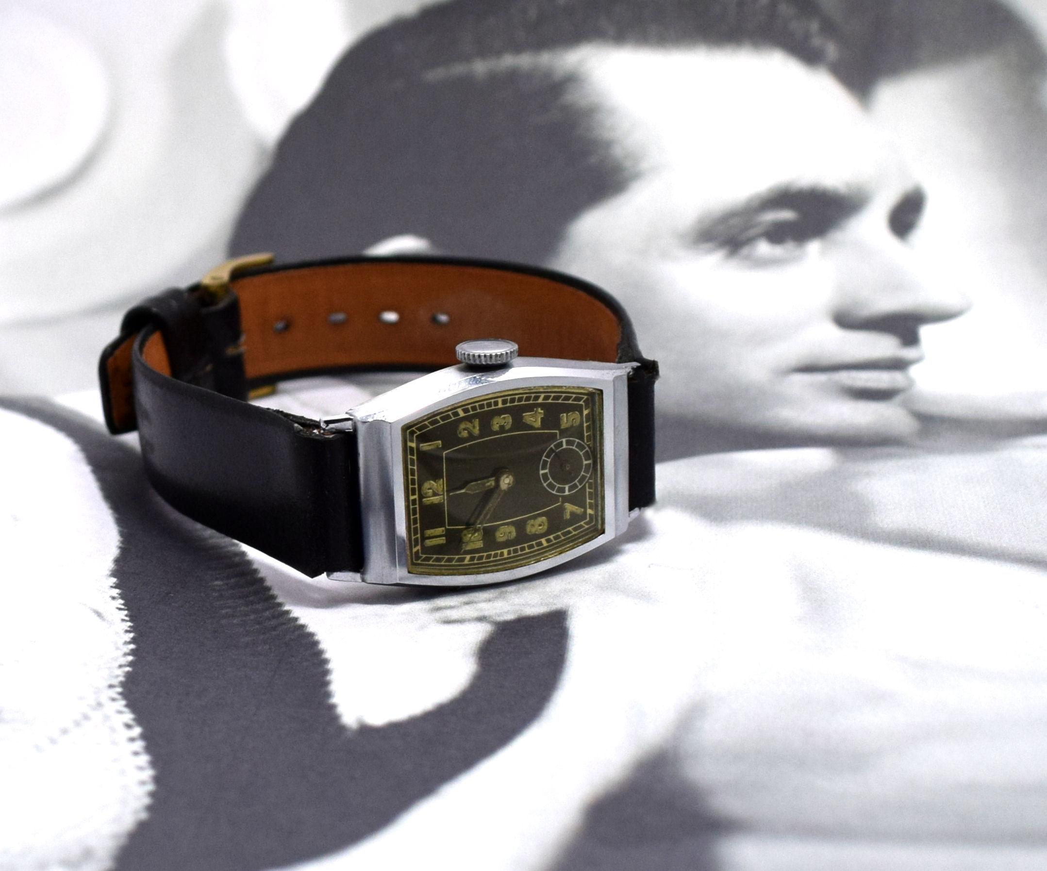 Stylish Art Deco 1930s Gents Wristwatch 2