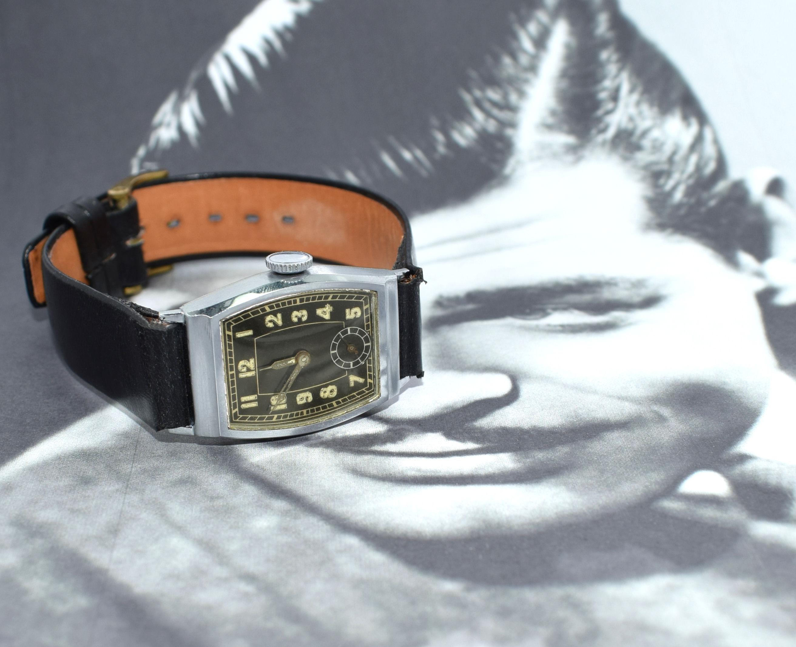 Stylish Art Deco 1930s Gents Wristwatch 3