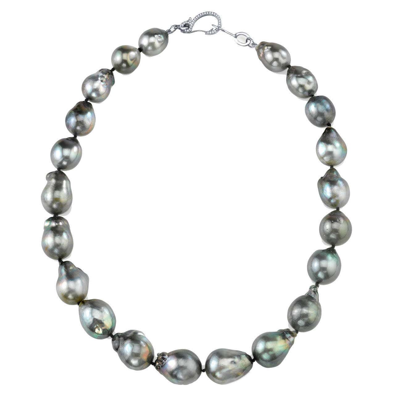 Tahitian Baroque Pearl Necklace For Sale at 1stDibs